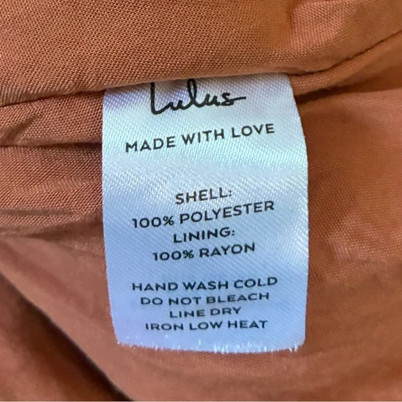 Lulus Admire You Orange Floral Print Ruffled Long Sleeve Cottagecore Mini Dress - Picture 10 of 10